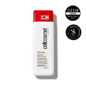 Cellcosmet Active Tonic bottle with red cap