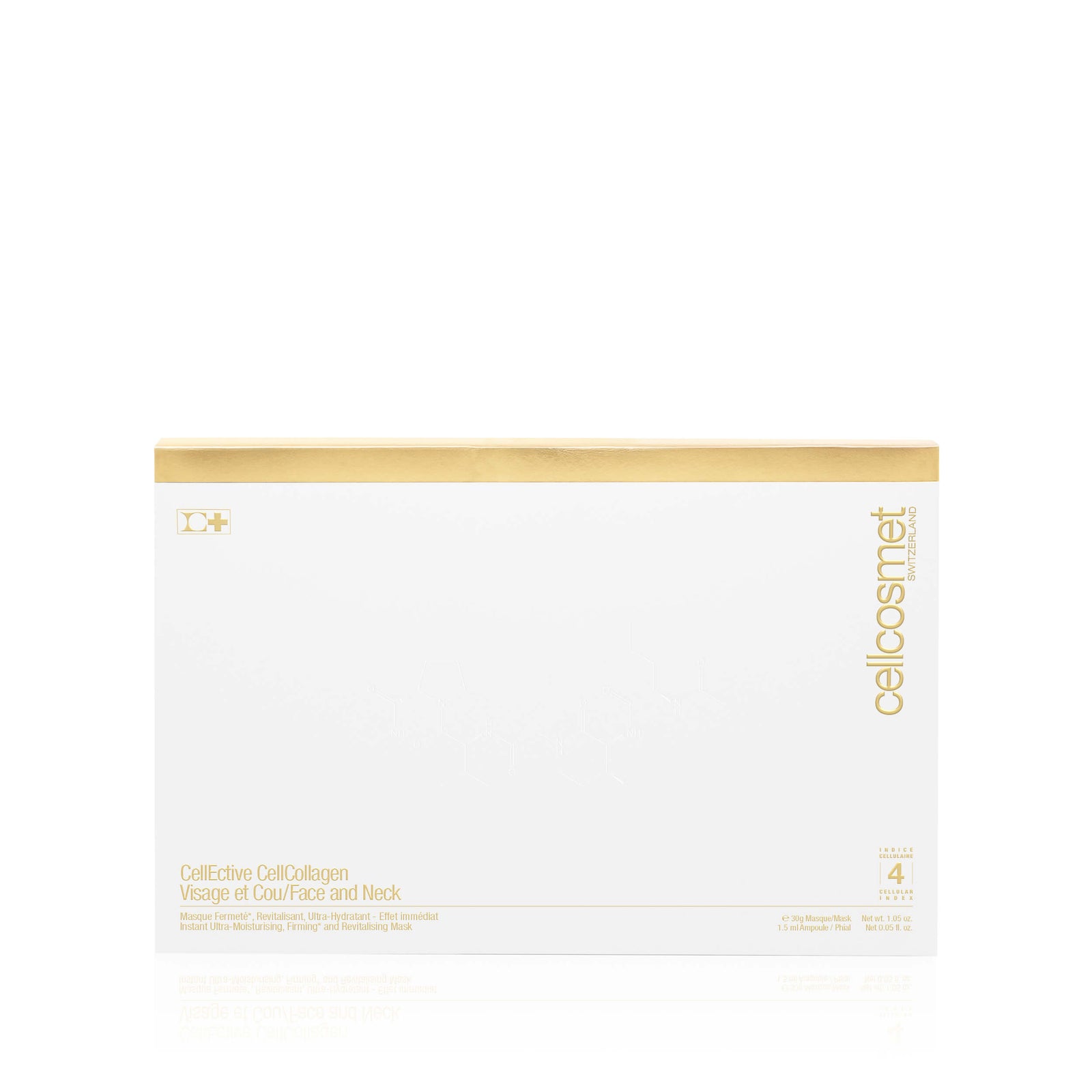 Packaging of CellEctive CellCollagen Face and Neck Mask.