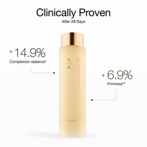 Clinically proven results after 28 days: +14.9 complexion radiance and +6.9 firmness with CellLift Lotion Essence.