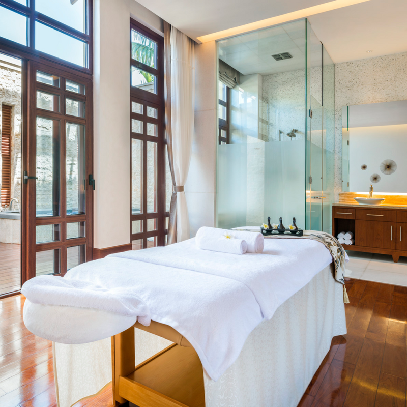 Interior of spa