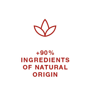 90% ingredients of natural origin icon