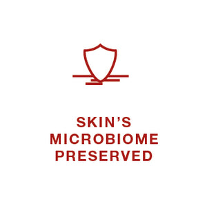 skin's microbiome preserved icon