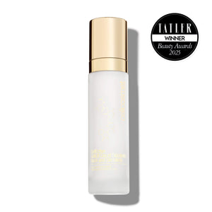 Neck and Decollete Skincare bottle with gold cap on a white background, featuring Tatler Beauty Awards 2025 winner badge.