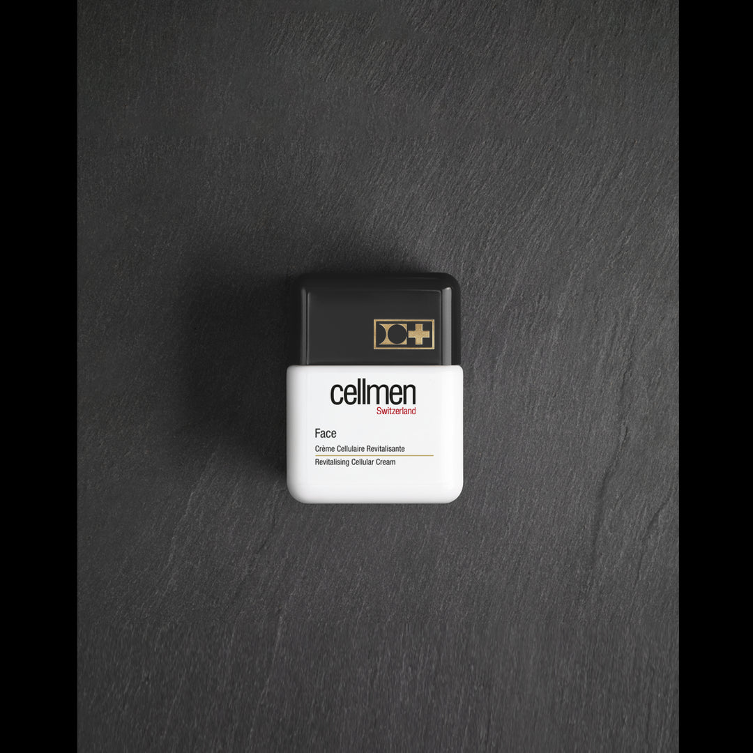 Cellmen Face on stone countertop