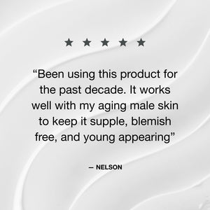 Product review with five-star rating of Cellmen Face Ultra